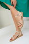 Beige Women's Sandals 18968 - 2