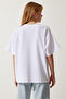 Women's Black and White Basic Oversize 2-Piece Set Knitted T-Shirt HW00008 - 7
