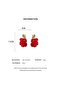 Stylish multicolor flower earrings for women delicate leaf tassel earrings temperament eve... - 7