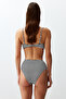 Çizgili Yüksek Bel Regular Bikini Altı TBESS24BA00129 - 9