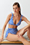 Etnik Desenli Düğümlü Üçgen Kaplı Bikini Üstü TBESS24BU00155 - 3