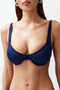 Lacivert Balkonet Kaplı Basic Bikini Üstü TBESS24BU00121 - 6