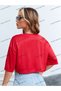 Crop CKOD-232913 Graphic Off-Shoulder Short - 2