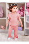 Girl's Summer Top and Bottom Set Low Sleeve Corded 100% Cotton