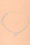 Zircon Stone Rhinestone Women's Heart Necklace - Waterway - 2
