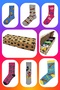 Socks Box 6 Pieces Assorted Colorful Socks Box Colorful Embroidered Socks Box Colorful Socks Box 6 Pieces