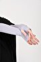 Finger Snap 45cm Lycra Combed Cotton Sleeve 1 Pair Gray - 2