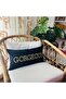 Gorgeous Patterned Navy Blue Velvet Throw Pillow Cover (30 cm x 60 cm) - 2