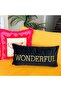 Wonderful Patterned Navy Blue Velvet Throw Pillow Cover 30 cm x 60 cm - 2