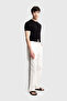 SIDE EMBROIDERED POPLIN PANTS