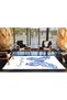 Blue Butterfly Patterned Modern Decorative Carpet 3660 - 4