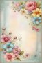 Multicolored Floral Flower and Rose Patterned Creative Modern Decorative Carpet 3643