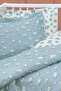 Povey Baby Ranforce 100% Cotton Duvet Cover Set - Blue - 2