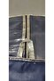 Evening Dress Cover, Transparent Long Dress Protector and Carrying Bag, Edge Stripe Metalized SILVER Piping,160x64 cm, - 5