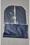 Coat-Tunic Clothes Cover, Clothes Protection and Carrying Storage, Edge Stripe Metalized SILVER Piping, 130x64 cm - 3