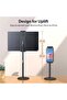 Metal, Height and Angle Adjustable Desktop Phone and Tablet Holder Portable Tablet, Phone Stand - 3