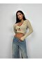 New Season Openwork Crop Women's Knitwear Blouse - 2