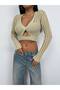 New Season Openwork Crop Women's Knitwear Blouse
