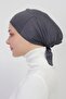 Practical Seamless Tied Non-Slip Hijab Bonnet-smoked - 2