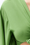 Yeşil Dokuma Volanlı Plaj Crop Bluz TBESS19BB0095 - 5
