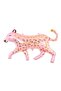 Retro Balloon Soft Lilac Gold Color Cute Pink Panther Balloon Set Full Set of 25 - 3