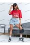Crop CKOD-232913 Graphic Off-Shoulder Short - 3