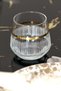 Luks Gold Gold Gilt Water Soft Drink Cup 6 PCS Tableware Table Water Set with Dowry, Gift - 2