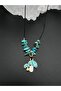 Certified Turquoise Natural Stone Design Necklace Mushroom Object Detailed AAA Quality - 2