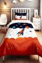 Navy Blue Red Space Patterned Single Baby Kids Bedding Set