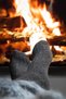 Alpaca Unisex Wool 2 Pairs Gray/Anthracite Socks m 3095 Ga - 8