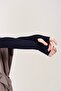 Finger Snap 45cm Lycra Combed Cotton Sleeve 1 Pair Navy Blue - 5