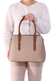 Jn-1320 Embossed Wallet Combination Women's Hand and Shoulder Bag Mink - 3