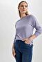 سترة برقبة دائرية بقصة عادية I6913az23wn - 3