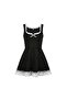 Sleeveless Square Neck White Lace Dress - 3