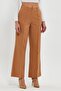 Finike Fabric Ribbed Wide Leg Palazzo Trousers - 3