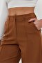 Finike Fabric Ribbed Wide Leg Palazzo Trousers