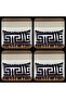 Navy Blue Floor Maze Silver Foil Printed Throw Pillow Cover - 2