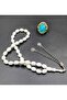 Marble Corian Arpa Cut Alpaka Tassel Tassel - 2