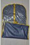 Coat-Tunic Clothes Cover, Clothes Protection and Carrying Storage, Edge Stripe Metallized GOLD Piping, 130x64 cm - 3