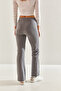 Women's Anthracite Green Palazzo Trousers 60111014 - 4