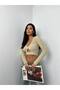 New Season Openwork Crop Women's Knitwear Blouse - 4