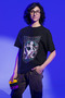 Unisex Oversize Mewtwo Printed T-Shirt, Men-Women Pokemon Printed Black T-Shirt - 2