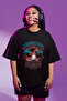 Unisex Oversize Charizard Printed T-Shirt, Men-Women Pokemon Printed Black T-Shirt