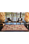 Colorful Square Patterned Modern Decorative Carpet 3680 - 3