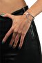 Women's Lacquer Silver Color Plated Adjustable Open Band Sailor Knot Handcuff Bracelet - 2
