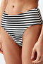 Çizgili Yüksek Bel Regular Bikini Altı TBESS24BA00129 - 8