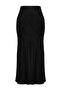 Siyah A-line Midi Saten Etek TWOSS24ET00162 - 6