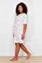 Pink Printed Mini Knitted Nightgown TBBSS24CH00013 - 3