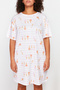 Pink Printed Mini Knitted Nightgown TBBSS24CH00013 - 4