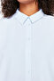 Blue Oversize Woven Shirt Tbbss24Ax00012 - 5